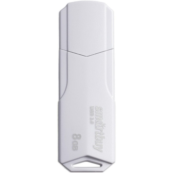 Флешка Smartbuy 8GBCLU-W3, 8 Гб, USB3.0, чт до 175 Мб/с, зап до 25 Мб/с, белая