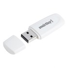 Флешка Smartbuy 016GB2SCW, 16 Гб, USB2.0, чт до 15 Мб/с, зап до 12 Мб/с, белая - фото 321615897