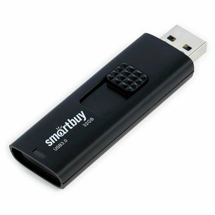 Флешка Smartbuy 032GB3FSK, 32 Гб, USB3.0, чт до 100 Мб/с, зап до 60 Мб/с, черная - фото 51566271