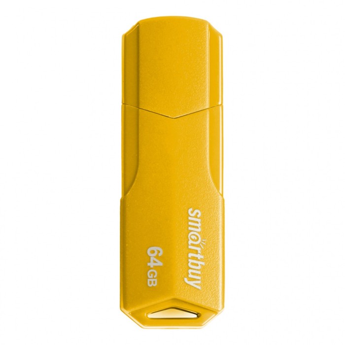 Флешка Smartbuy 64GBCLU-Y, 64 Гб, USB2.0, чт до 25 Мб/с, зап до 15 Мб/с, желтая - фото 51566287