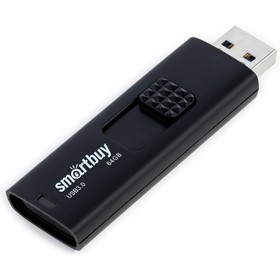 Флешка Smartbuy 064GB3FSK, 64 Гб, USB3.0, чт до 100 Мб/с, зап до 60 Мб/с, черная