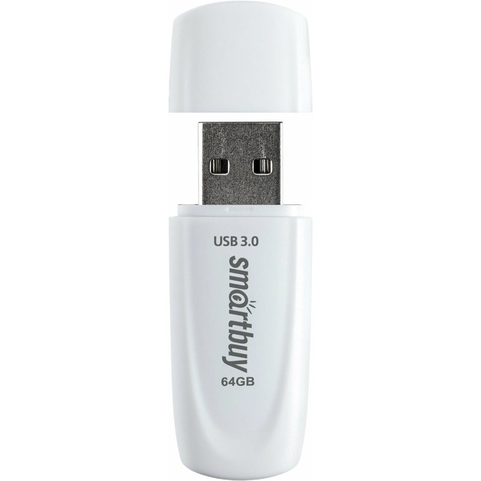 Флешка Smartbuy 064GB3SCK, 64 Гб, USB3.0, чт до 100 Мб/с, зап до 40 Мб/с, черная
