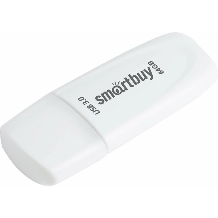 Флешка Smartbuy 064GB3SCK, 64 Гб, USB3.0, чт до 100 Мб/с, зап до 40 Мб/с, черная - фото 51566319