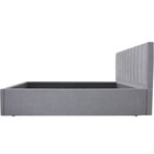 Кровать мягкая с подъёмным механизмом «Регги», 1600×2000 мм, велюр, цвет серый - Фото 4