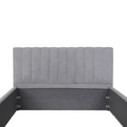 Кровать мягкая с подъёмным механизмом «Регги», 1600×2000 мм, велюр, цвет серый - Фото 5