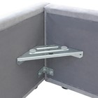 Кровать мягкая с подъёмным механизмом «Регги», 1600×2000 мм, велюр, цвет серый - Фото 8