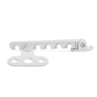 Ограничитель алюминиевый 6-ти позиционный, гребенка, цвет белый - фото 24274993