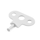 Ограничитель алюминиевый 6-ти позиционный, гребенка, цвет белый - фото 24274996