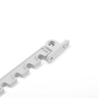 Ограничитель алюминиевый 6-ти позиционный, гребенка, цвет белый - фото 24274997