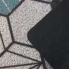 УЦЕНКА Коврик придверный грязезащитный Доляна «Грани», 80×120 см, цвет серо-зелёный - Фото 5