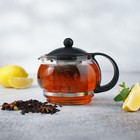 УЦЕНКА Чайник стеклянный заварочный «Вдохновение», 850 мл, 15×12×11,5 см - Фото 5