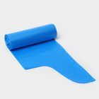 Мешки для мусора с ушками Доляна «Стандарт», 60 л, 9 мкм, 56×74,5 см, ПНД, 20 шт, цвет синий - Фото 4