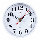 Часы - будильник настольные "Классика", дискретный ход, 8 х 8 см, белый - фото 3456043