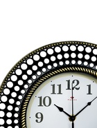 Часы настенные интерьерные, бесшумные, d-29 см, чёрные с золотом - фото 42047187