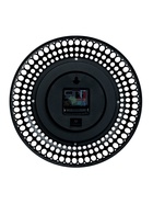 Часы настенные интерьерные, бесшумные, d-29 см, чёрные с золотом - фото 42047189