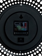 Часы настенные интерьерные, бесшумные, d-29 см, чёрные с золотом - фото 42047190