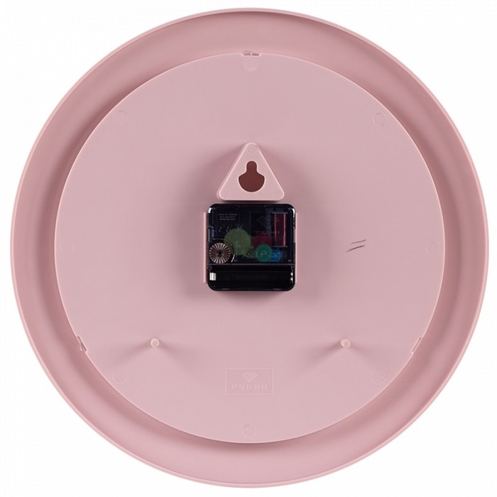 Часы настенные интерьерные "Классика", бесшумные, d-30 см, розовые - фото 1906742048