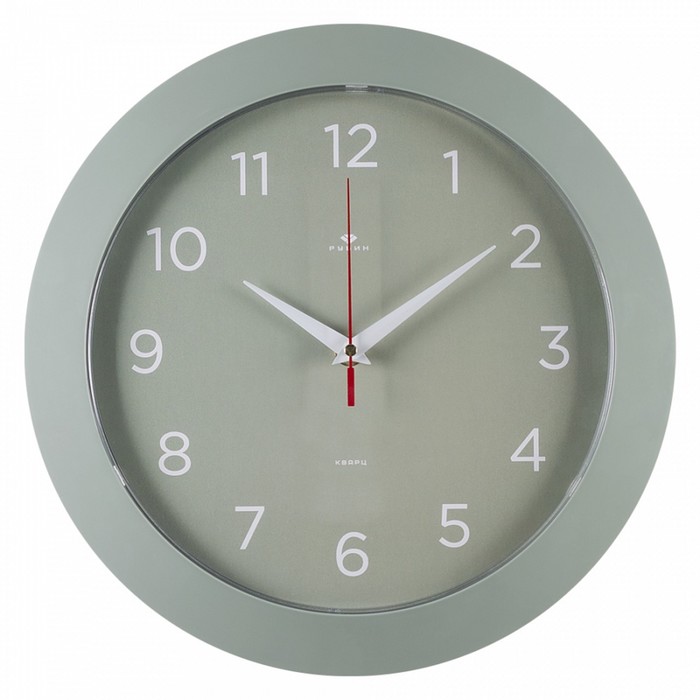 Часы настенные интерьерные "Классика", бесшумные,  d-30 см, оливковые - фото 1906742051