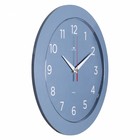 Часы настенные интерьерные "Классика", круглые d-30 см, бесшумные, синие - Фото 4