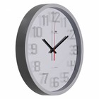 Часы настенные интерьерные "Классика", круглые d-30 см, бесшумные, серые - Фото 4