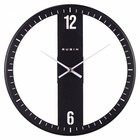 Часы настенные интерьерные, из металла Лофт, d-32 см, бесшумные, чёрные - Фото 3