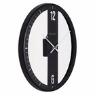 Часы настенные интерьерные, из металла Лофт, d-32 см, бесшумные, чёрные - Фото 4