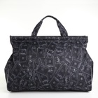 Сумка дорожная MONEY, наружный карман, длинный ремень, чёрная - Фото 3