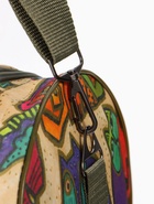 Сумка спортивная на молнии, 2 наружных кармана, длинный ремень, цвет бежевый/разноцветный - фото 809413558