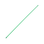 Колышек для подвязки растений, h = 120 см, d = 1 см, металл, зелёный - фото 3532608