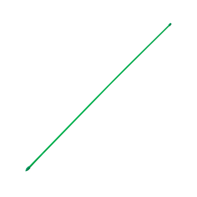 Колышек для подвязки растений, h = 97 см, d = 1 см, металл, зелёный