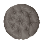 Подушка круглая на кресло непромокаемая D60 см, цвет серый, грета 20%, полиэстер 80% - Фото 2