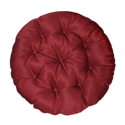 Подушка круглая на кресло непромокаемая D60 см, цвет красный, грета 20%, полиэстер 80%