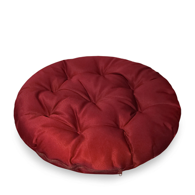 Подушка круглая на кресло непромокаемая D60 см, цвет красный, грета 20%, полиэстер 80%