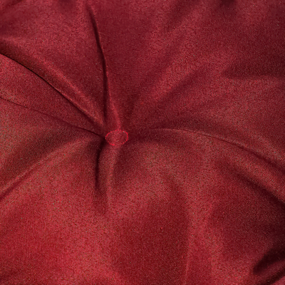 Подушка круглая на кресло непромокаемая D60 см, цвет красный, грета 20%, полиэстер 80%