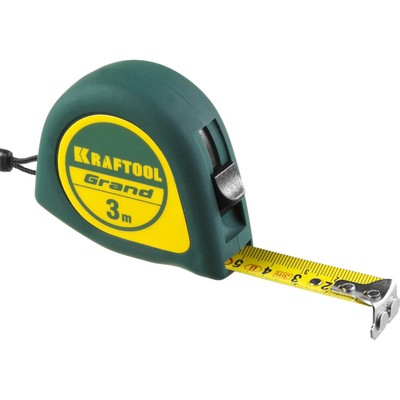 Рулетка KRAFTOOL Grand 34022-03-16, 3 м × 16 мм