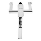 УЦЕНКА Смеситель для ванны ZEIN Z2078CR, на штангу, душ.набор, картридж 35 мм, латунь, хром 10582037