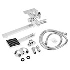 УЦЕНКА Смеситель для ванны ZEIN Z2078CR, на штангу, душ.набор, картридж 35 мм, латунь, хром 10582037