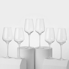 Набор бокалов для вина SUBLYM, 450 мл, хрустальное стекло, 6 шт - фото 9120429