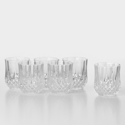 Набор стаканов Longchamp, 320 мл, хрустальное стекло, 6 шт