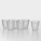 Набор стаканов PICARDIE, 250 мл, 6 шт., стекло, матовый - Фото 1