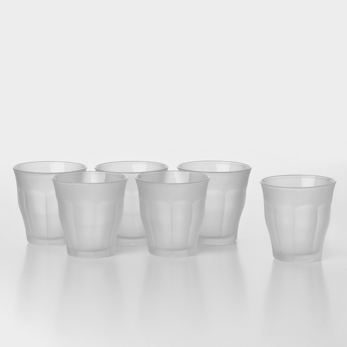 Набор стаканов PICARDIE, 250 мл, 6 шт., стекло, матовый - Фото 1