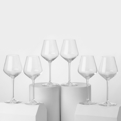 Набор стеклянных бокалов для вина ULTIME, 380 мл, 6 шт
