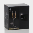 Набор фужеров для шампанского SUBLUM, 210 мл, хрустальное стекло, 6 шт - фото 4458522
