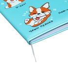 Дневник универсальный для 1-11 класса Corgi, твёрдая обложка, искусственная кожа, с поролоном, ляссе, 80 г/м2 - фото 24392126