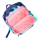 Рюкзак школьный 37х28х14, эргономичная спинка, deVENTE Smart 14L, Happy Owl, для девочек, бирюзовый/фиолетовый - Фото 9