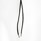Пояс-шнурок женский, без пряжки, цвет чёрный - фото 9941423