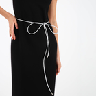 Пояс-шнурок женский, без пряжки, цвет серебристый - фото 9941425