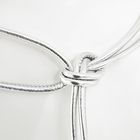 Пояс-шнурок женский, без пряжки, цвет серебристый - фото 9941430