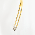 Пояс-шнурок женский, без пряжки, цвет золотистый - фото 9941438
