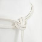 Пояс-шнурок женский, без пряжки, цвет белый - фото 9941448